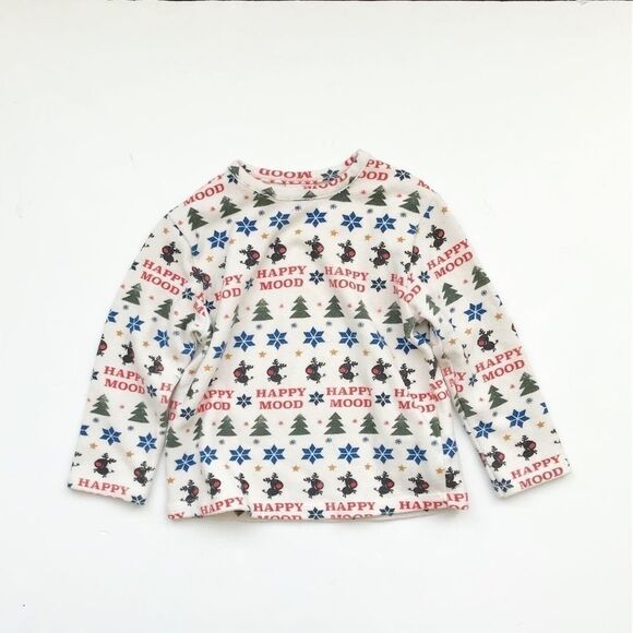 Zara happy mood Christmas light sweatshirt EUC 3/4 - Picture 1 of 2